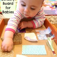 DIY sensory board for babies