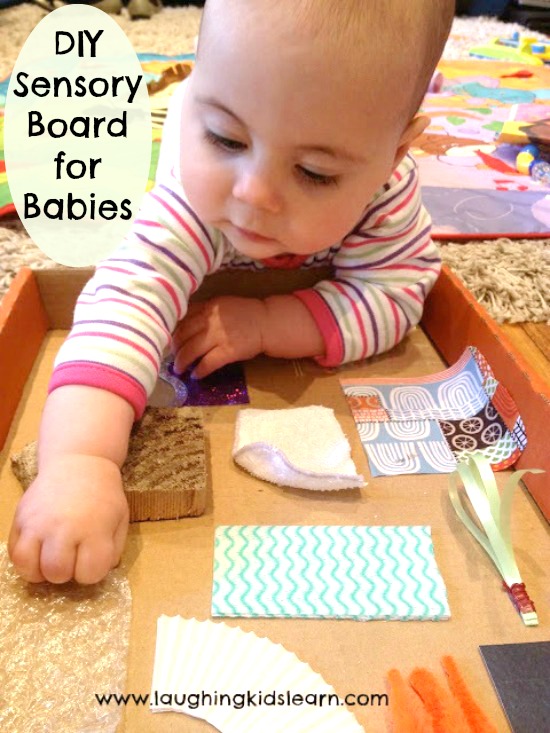 DIY Sensory Board for Babies - Laughing