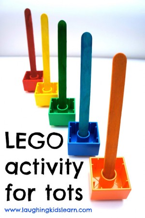 LEGO Duplo Ring Toss game for kids - Laughing Kids Learn