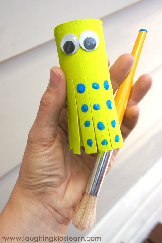 Blue ringed Octopus craft for kids 