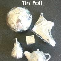 Guess the objects covered in tin foil