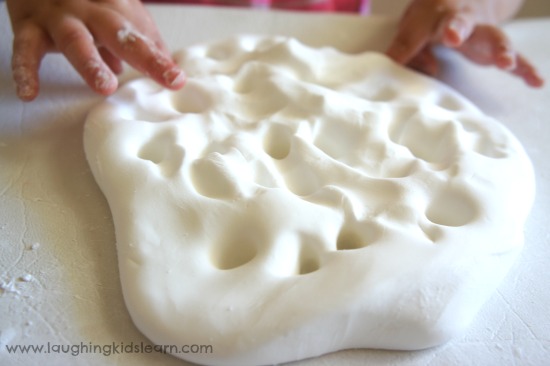 Silky soft play dough for kids using 2 ingredients 