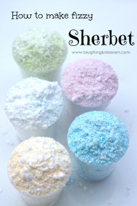 How to make sherbet. Simple recipe that is also a great science activity for kids
