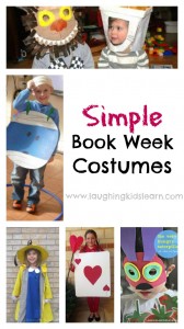 Simple Book Week Costumes for kids to wear to school