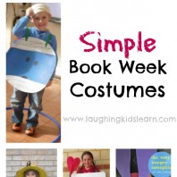 Simple Book Week Costumes for kids to wear to school