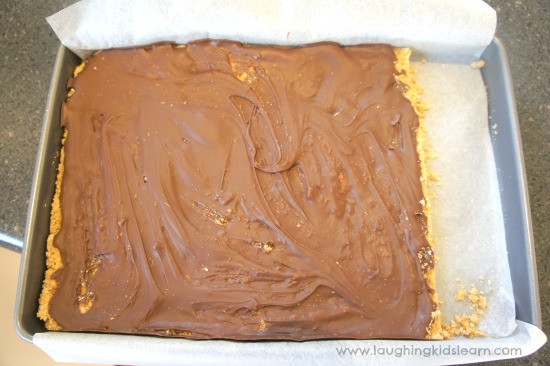 Chocolate covered Weetbix Slice for kids