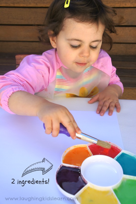 2 ingredient paints for kids