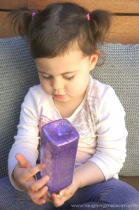 DIY Calming and quiet time glitter bottle