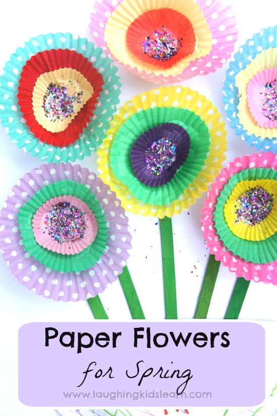 Cupcake paper flowers