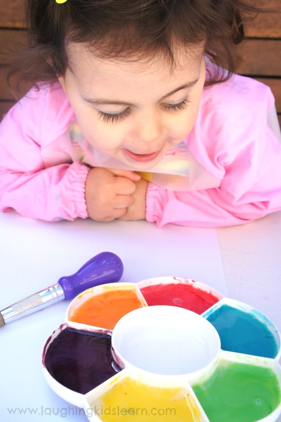 edible and shiny coloured paints