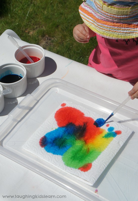 dropper toddler preschooler painting activity