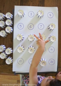 learning about numbers through play with kids