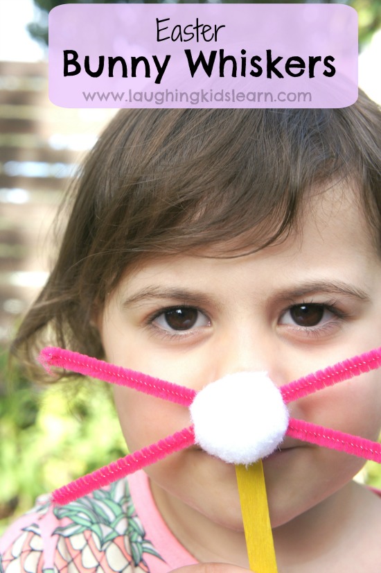 Easter bunny whiskers craft for kids