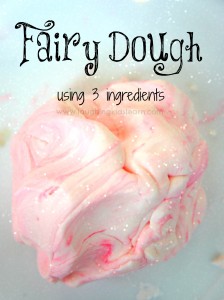 Fairy Playdough using three ingredients