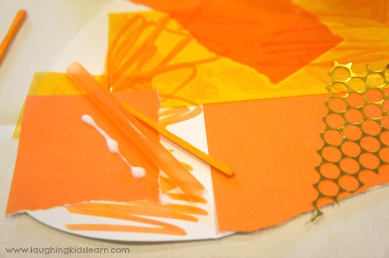 Orange carrot activity for toddlers