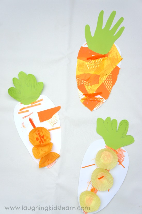 Easter carrot craft for toddlers