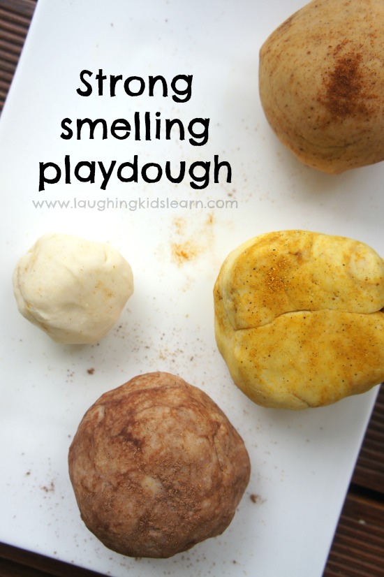 Strong smelling playdough