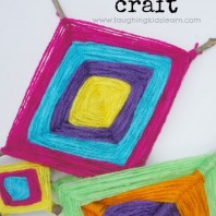 How to make a gods eye craft for kids