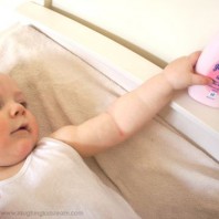 Baby massage using Johnsons baby product