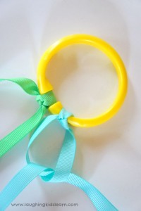 How to make dancing ribbon rings - Laughing Kids Learn