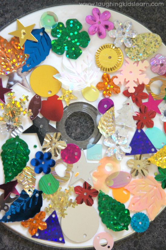 CD decoration craft with sequins 