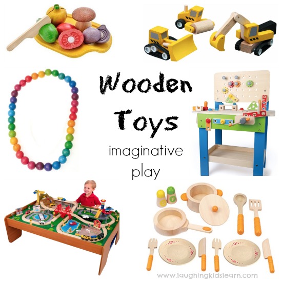 wooden toys that make a great gift and promote imaginative play