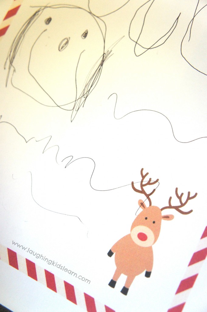 Drawing and writing to Santa
