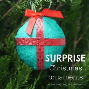Surprise Christmas ornament