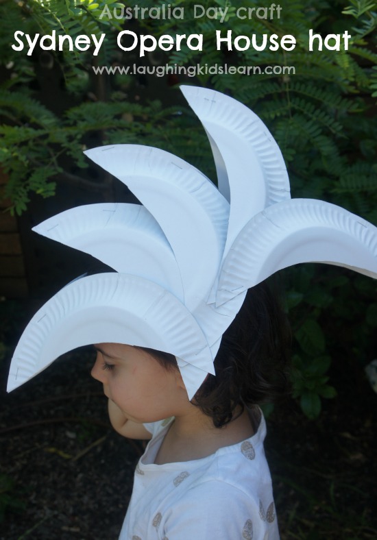 Australia Day craft Sydney Opera House hat