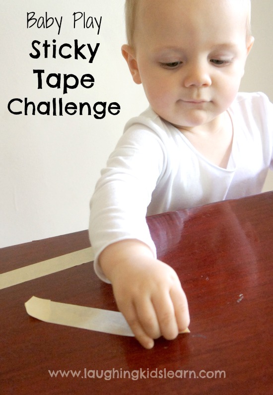 Sticky tape challenge for babies is a fun activity that develops their fine motor skills and more