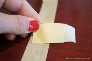 masking or sticky tape