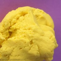 yellow passionfruit playdough
