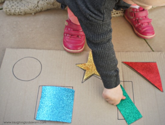 Colour and shape matching activity