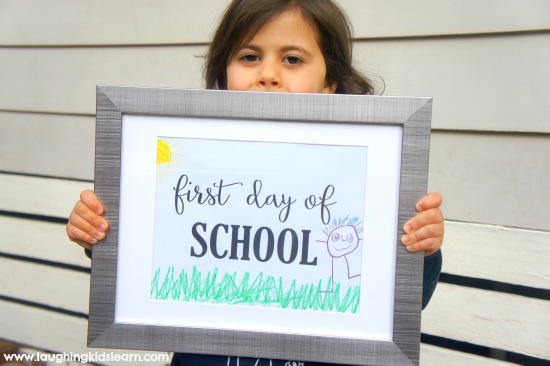 first day of school personalised signs