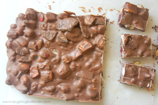 How to make a rocky road treat recipe with kids