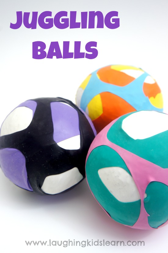 How to make juggling balls using rice and balloons
