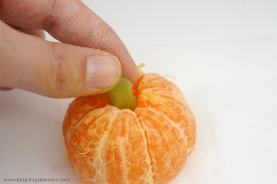 Orange Halloween snack