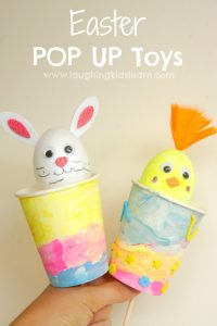 Handmade Easter Pop Up Toy for kids to craft and play with