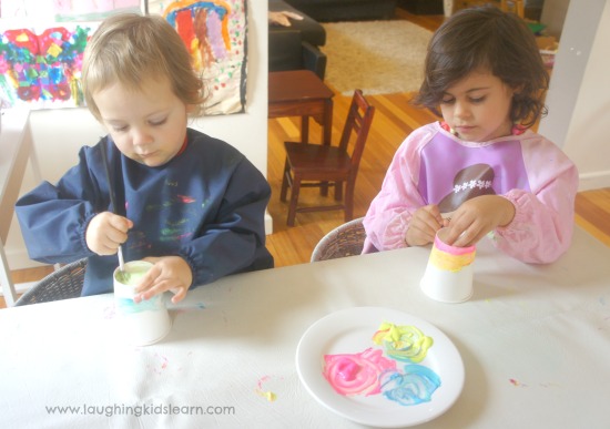 Painting easter craft