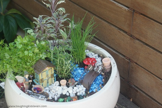 fairy herb garden for kids to make and play with