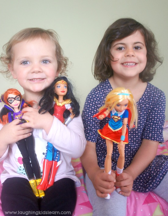 playing with dc dolls