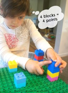 LEGO Duplo Ring Toss game for kids - Laughing Kids Learn