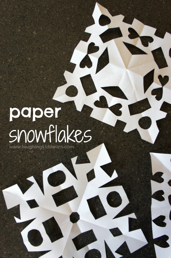how to make paper snowflakes with kids