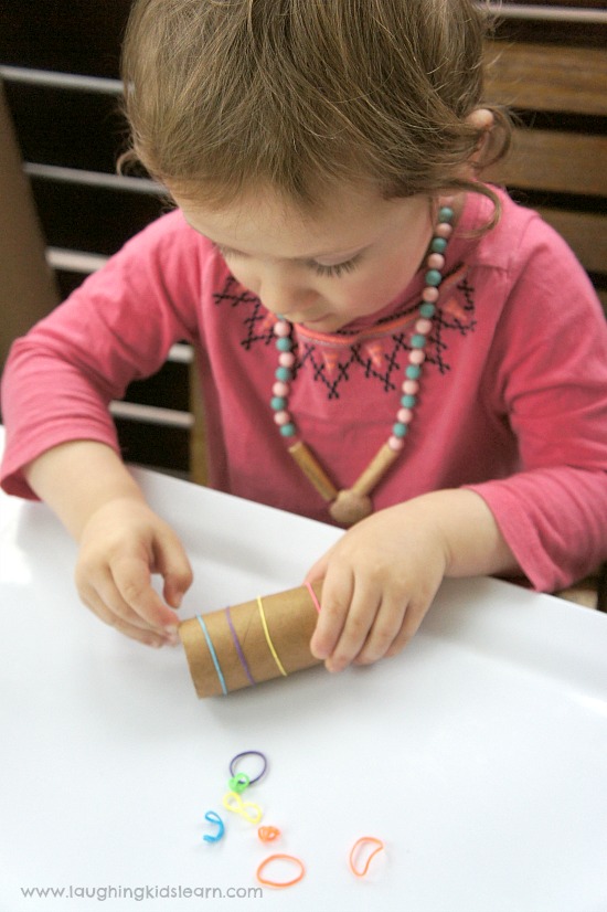 take off bands for fine motor activity