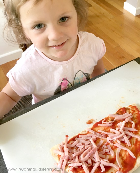 ham on pizza for kids