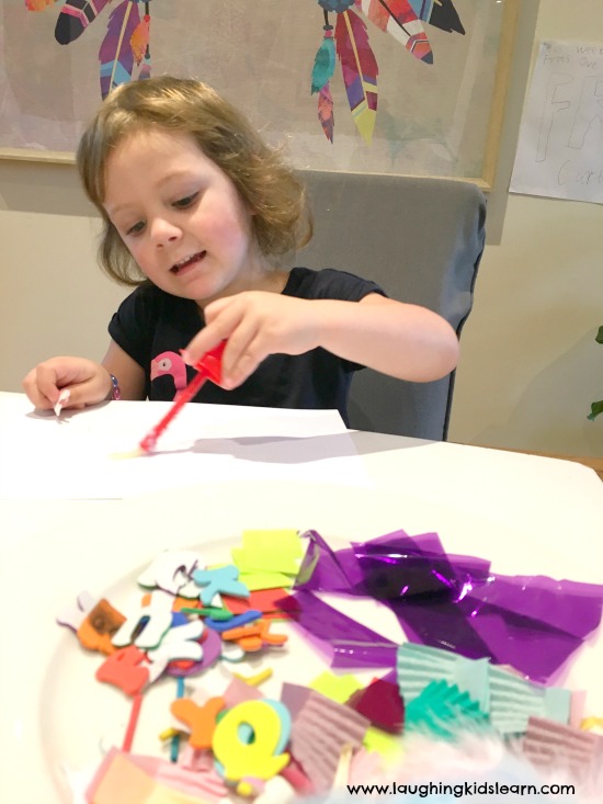cutting and pasting activity for kids