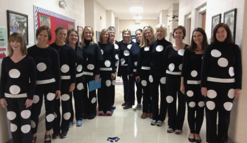 Teacher group costume ideas dominoes