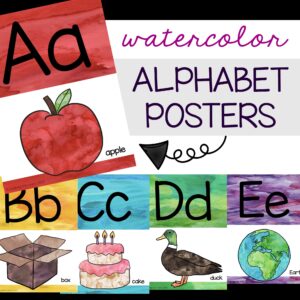 ABC alphabet posters and cards for kids