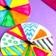 paper plate craft spinners with penny