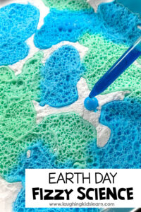 Fun Earth Day fizzy science activity for kids